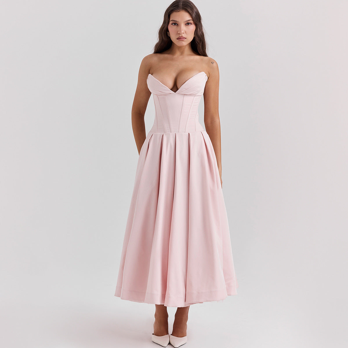 Isabelle Ruched Evening Dress Multi 4