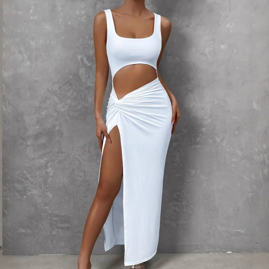 Isabelle Halterneck Cutout Dress Multi 7