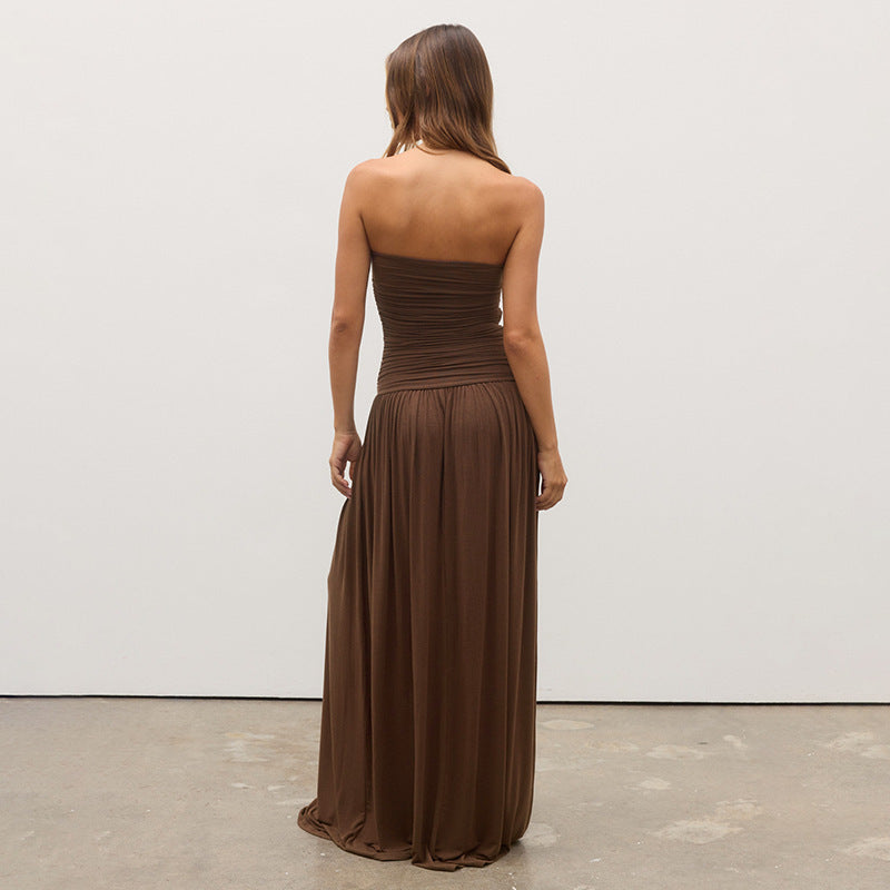 Olivia Ruched Maxi Dress Multi 4