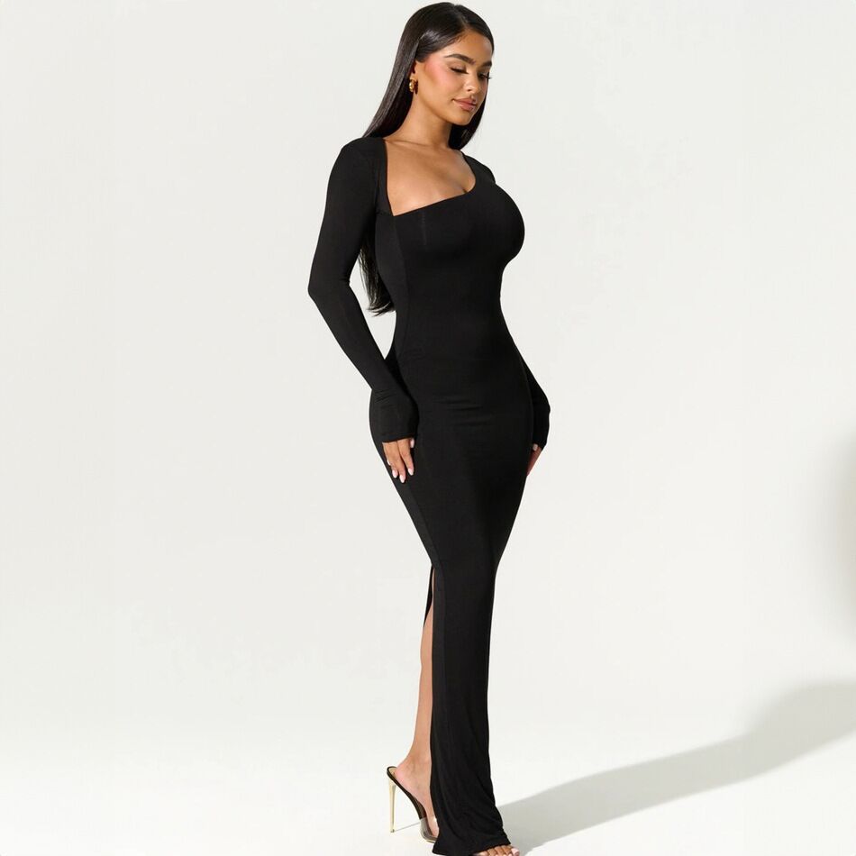 Margot Asymmetrical Wrap Maxi Dress Multi 3