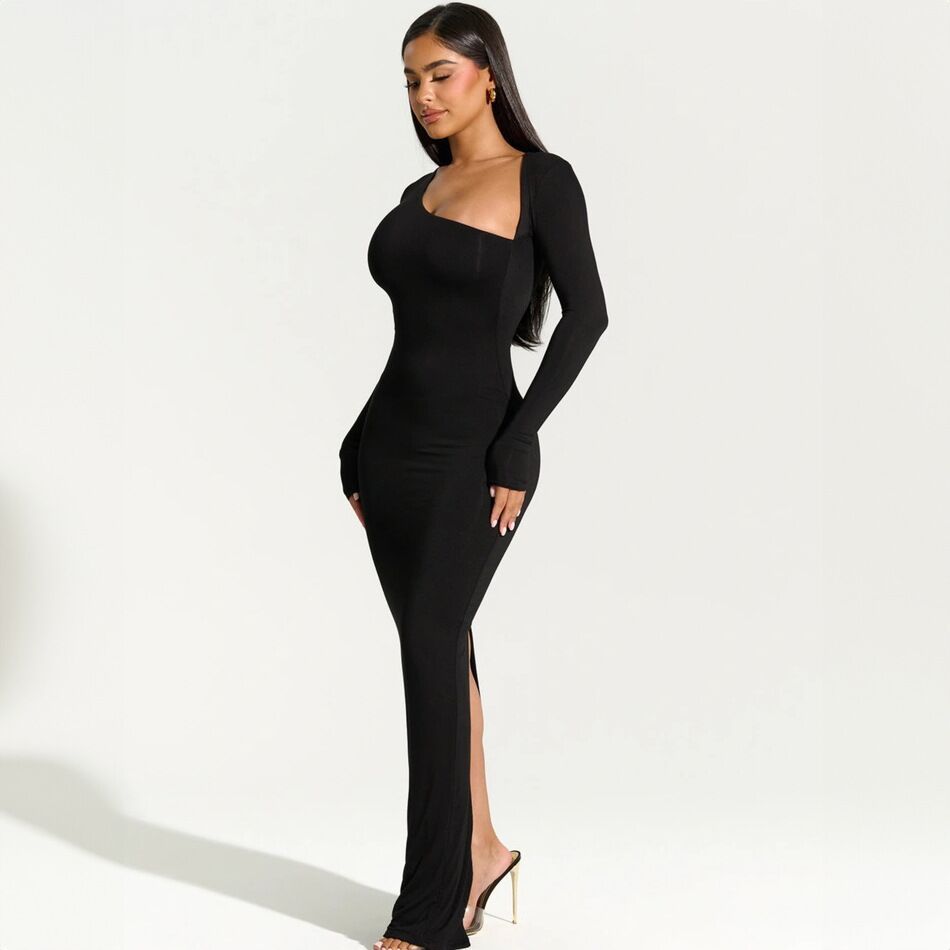 Margot Asymmetrical Wrap Maxi Dress Multi 2