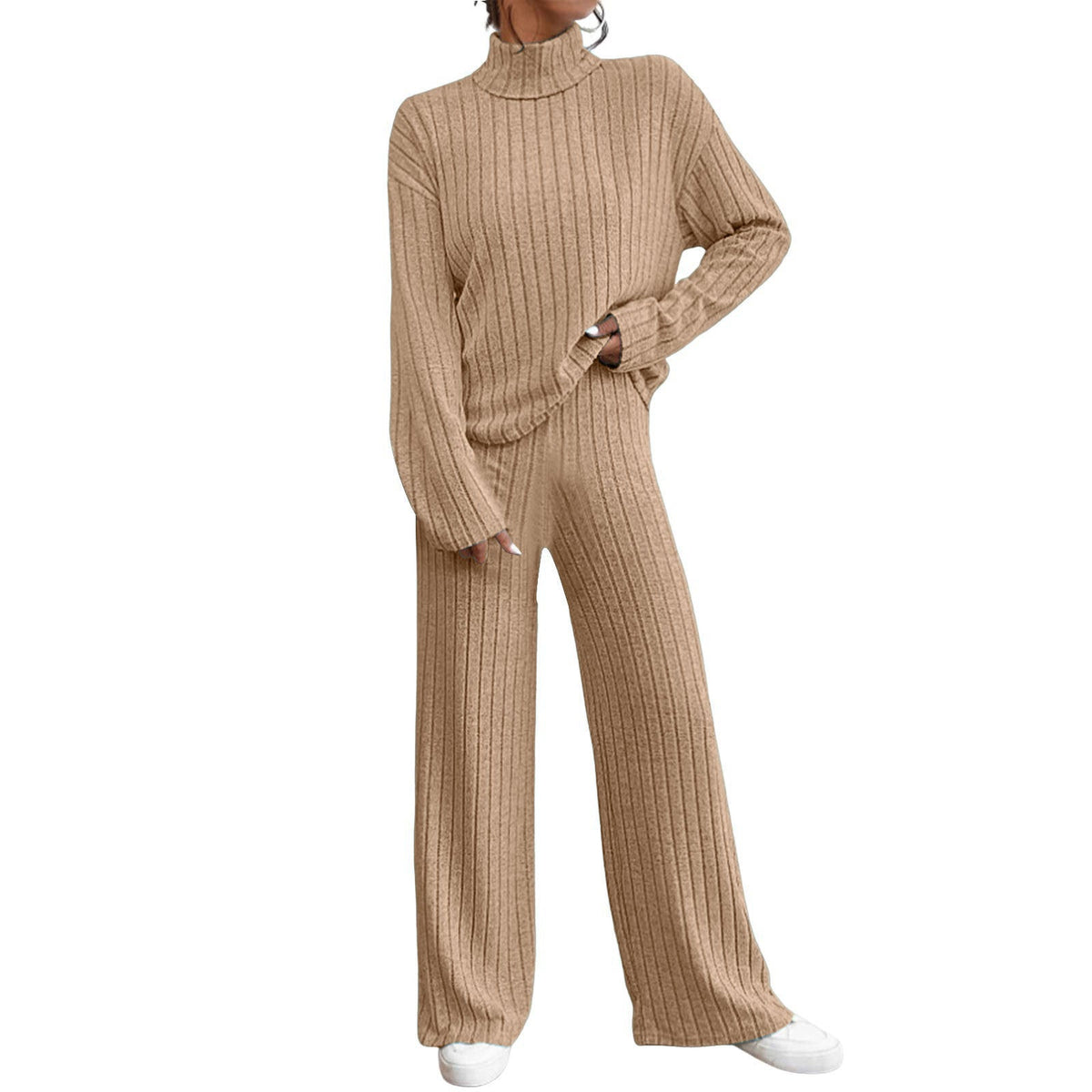 Margot Turtleneck Sweater Set Black 6