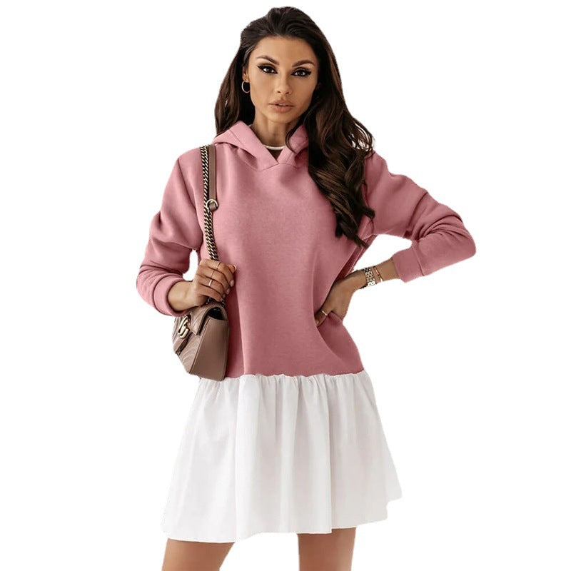 Riley Fleece Hoodie Dress Multi 5