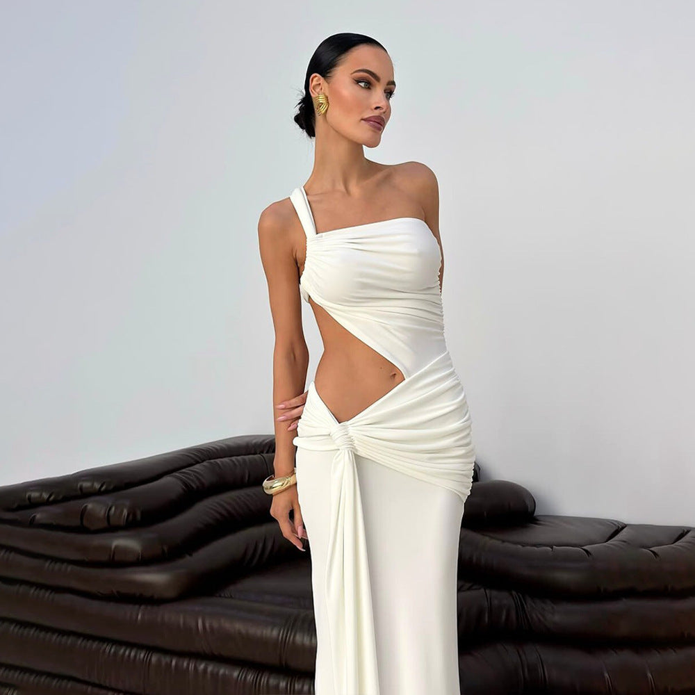 Margot Asymmetrical Wrap Dress Outs 3