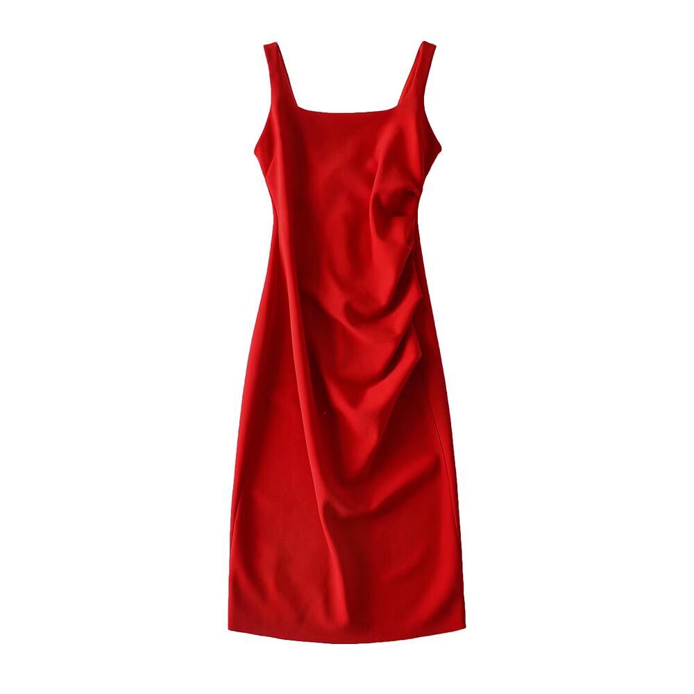 Vivienne Satin Midi Dress Multi 19