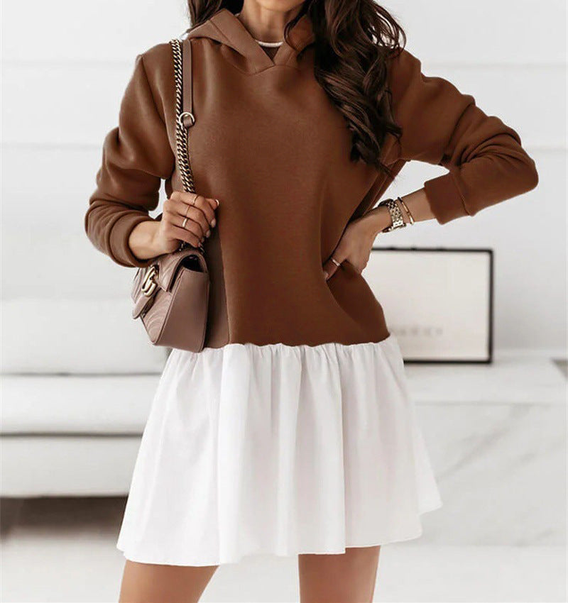 Rosie Ruched Hoodie Dress Multi 8
