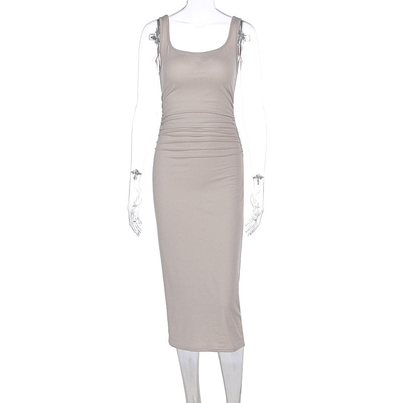 Vivienne Satin Midi Dress Multi 16