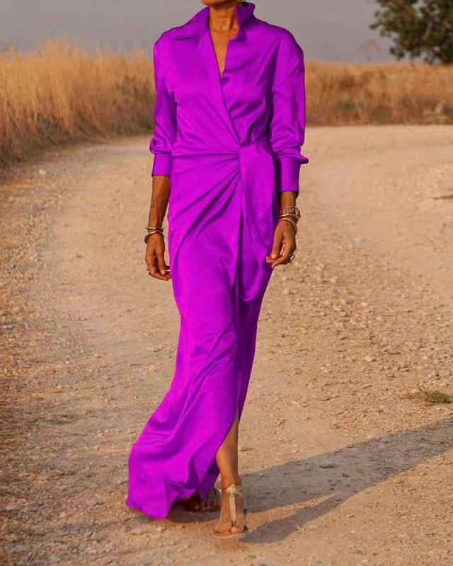 Margot Asymmetrical Wrap Maxi Dress Multi 29