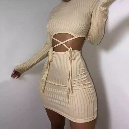 Isabelle Wrap Dress with Cutout Detail Details 1