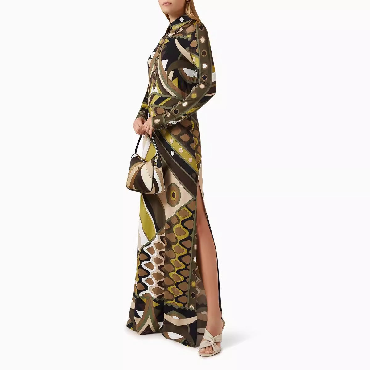 Rosalind Geometric Maxi Dress Multi 3