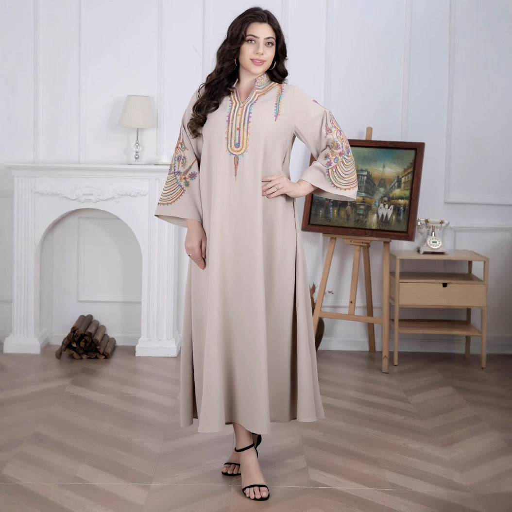 Isabelle Embroidered Maxi Dress Multi 1