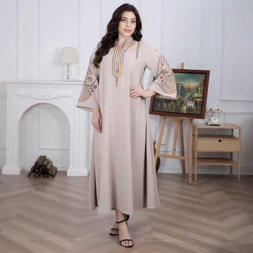 Isabelle Embroidered Maxi Dress Multi 1