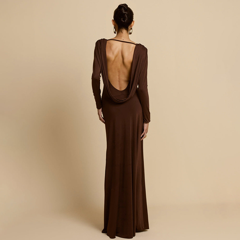 Valentina Deep-V Maxi Dress Multi 4