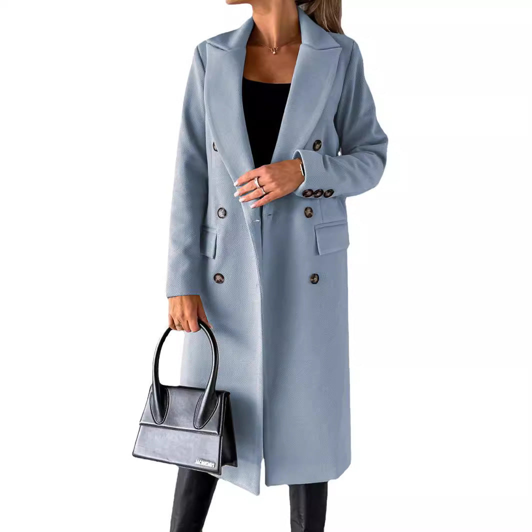 Rosalie Double-Breasted Coat Dress Multi 15
