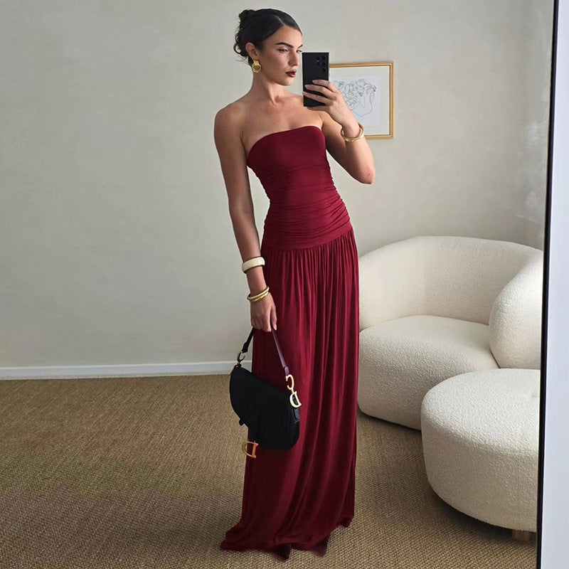 Olivia Ruched Maxi Dress Multi 2