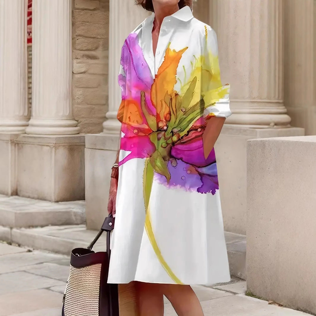 Margot Floral Shirt Dress Floral 3