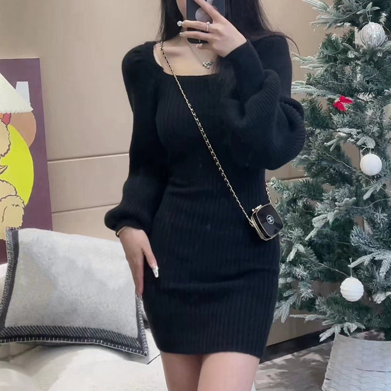 Rose Knit Midi Dress Rose 4
