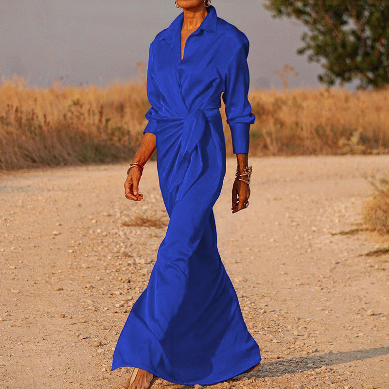 Margot Asymmetrical Wrap Maxi Dress Multi 24