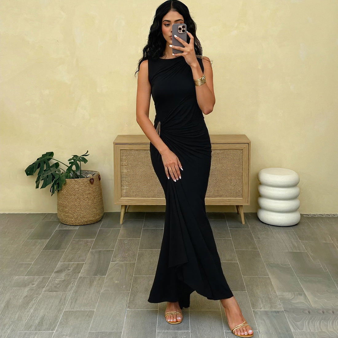 Isabelle Asymmetrical Maxi Dress Multi 3