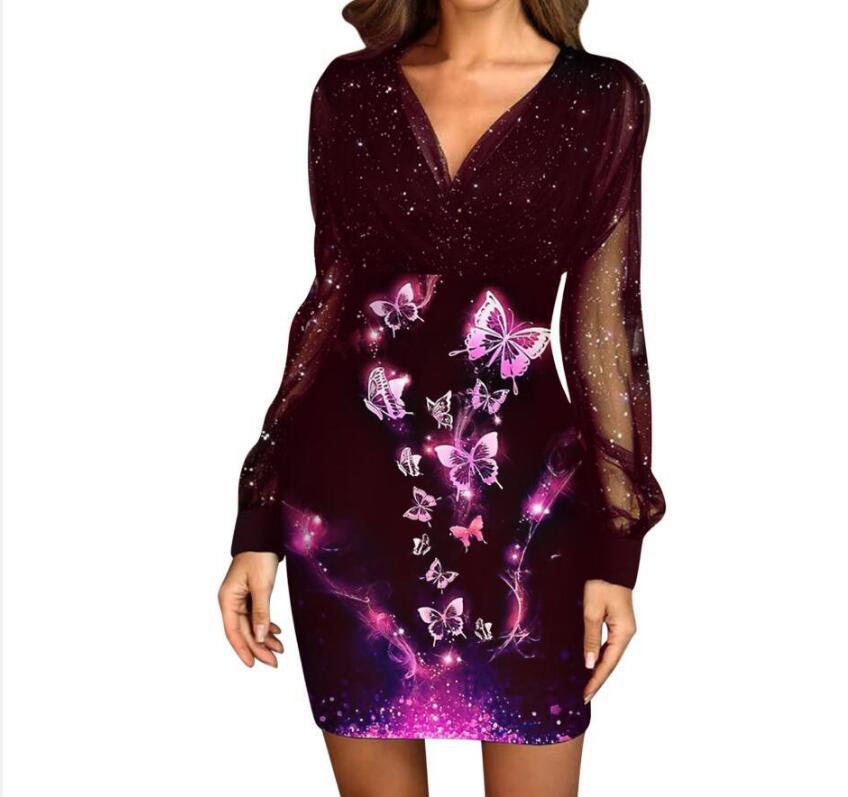 Valentina Sequin Mesh Mini Dress Multi 3