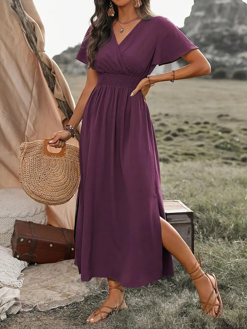 Margot Satin Choker Midi Dress Multi 3