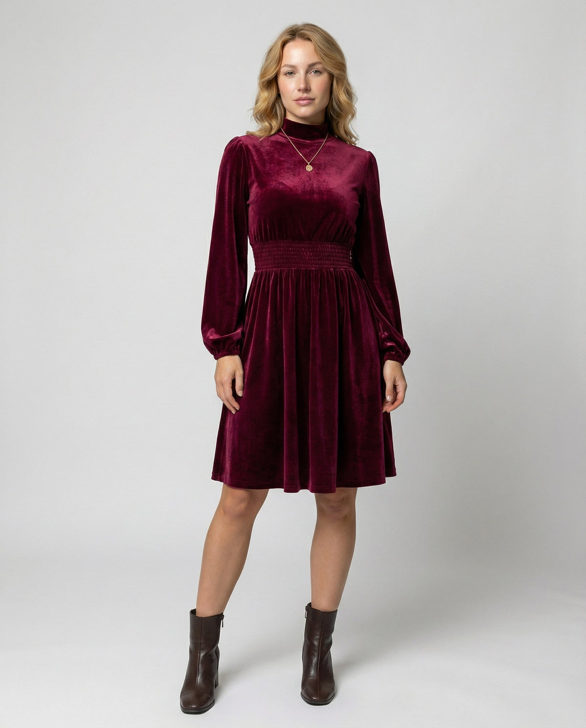 Rosalie Velvet Midi Dress Multi 2