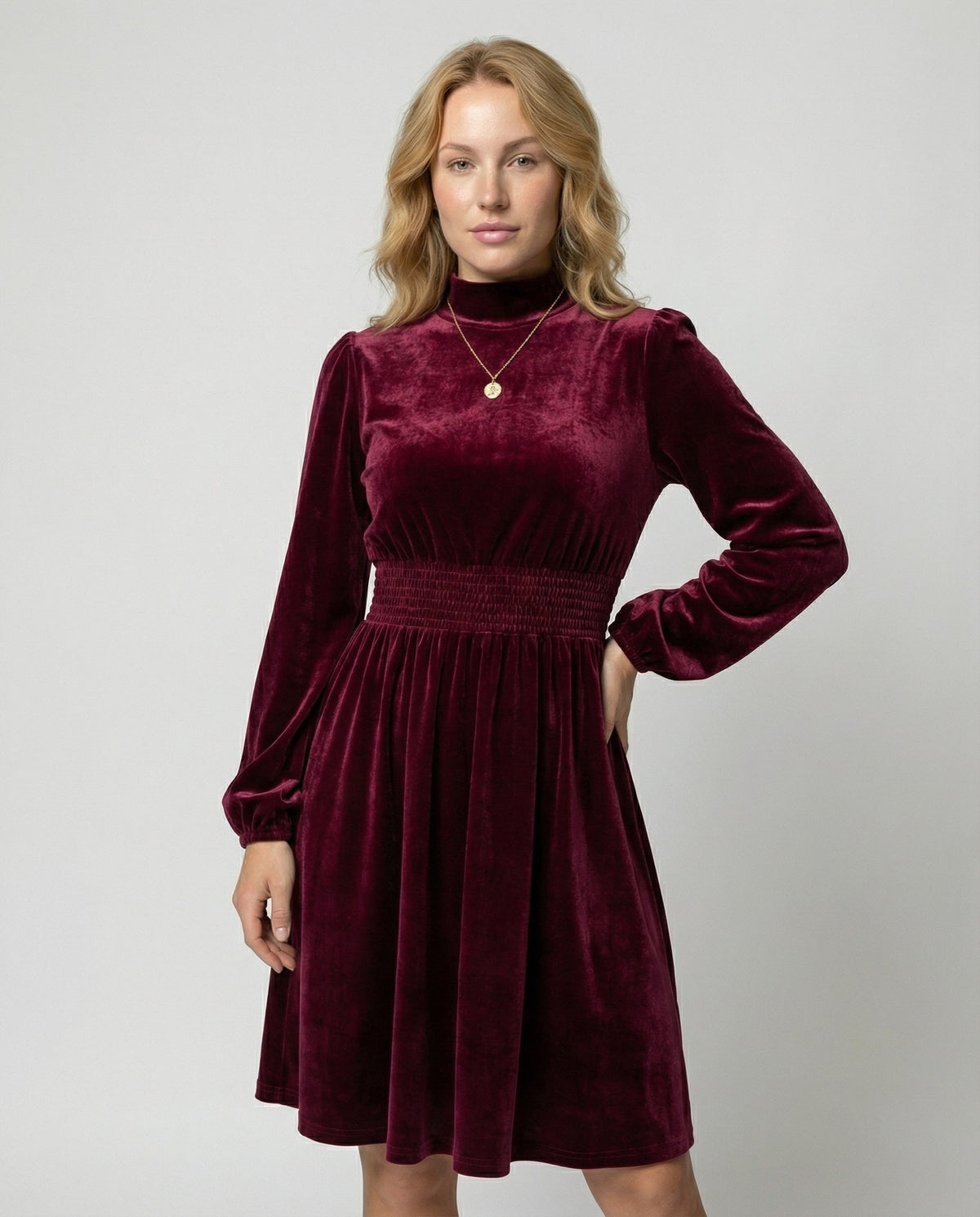 Rosalie Velvet Midi Dress Multi 1
