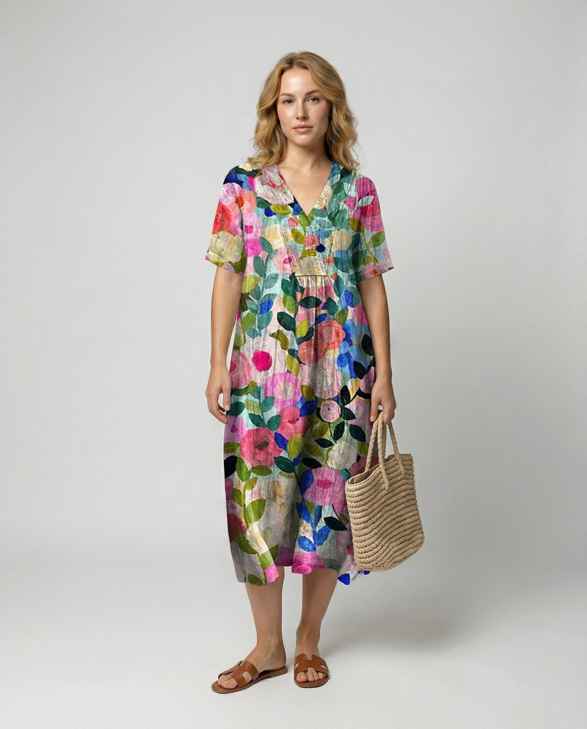Isabelle Floral Midi Dress Floral 1