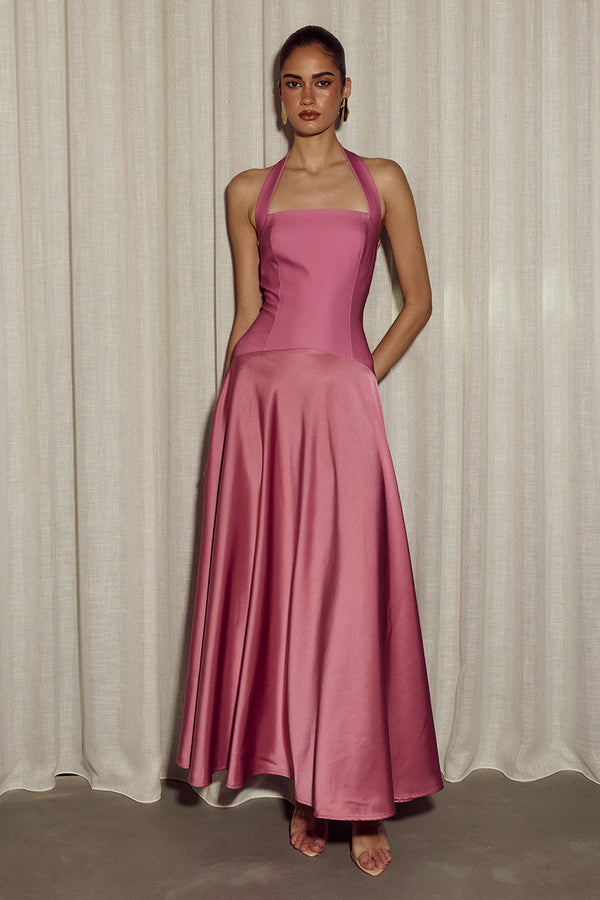 Odina Palm Maxi Dress