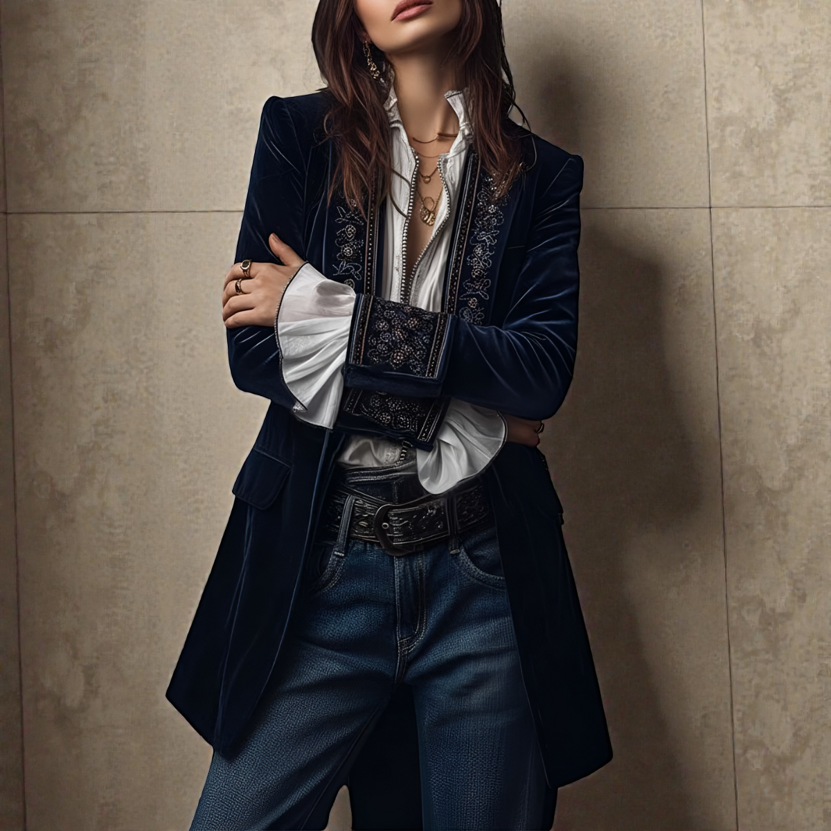 Matilda Velvet Jacket Red 10