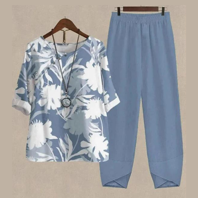 Margot Linen Two-Piece Set Sommerset 7