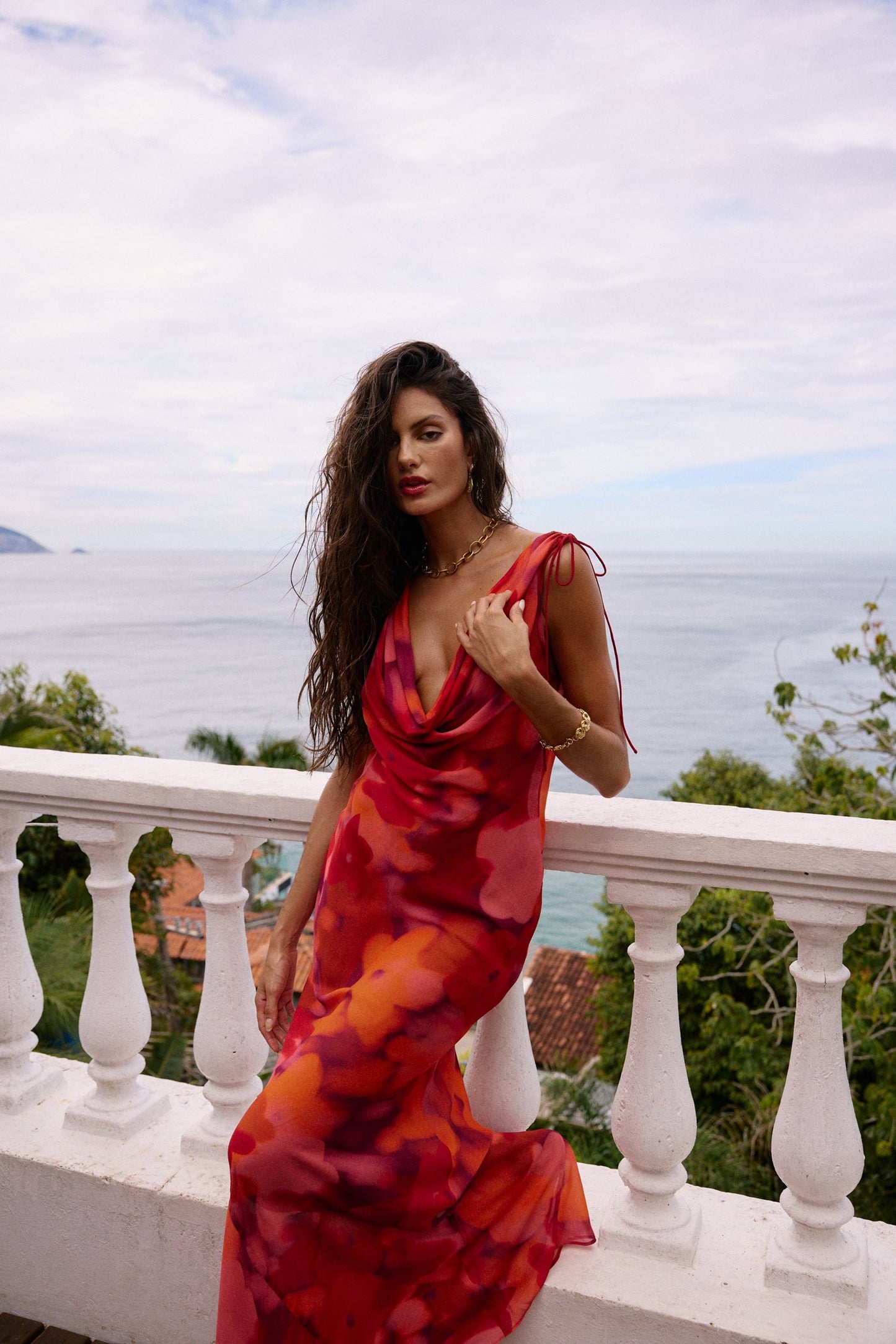 Andressa Floral Midi Dress Floresta 9