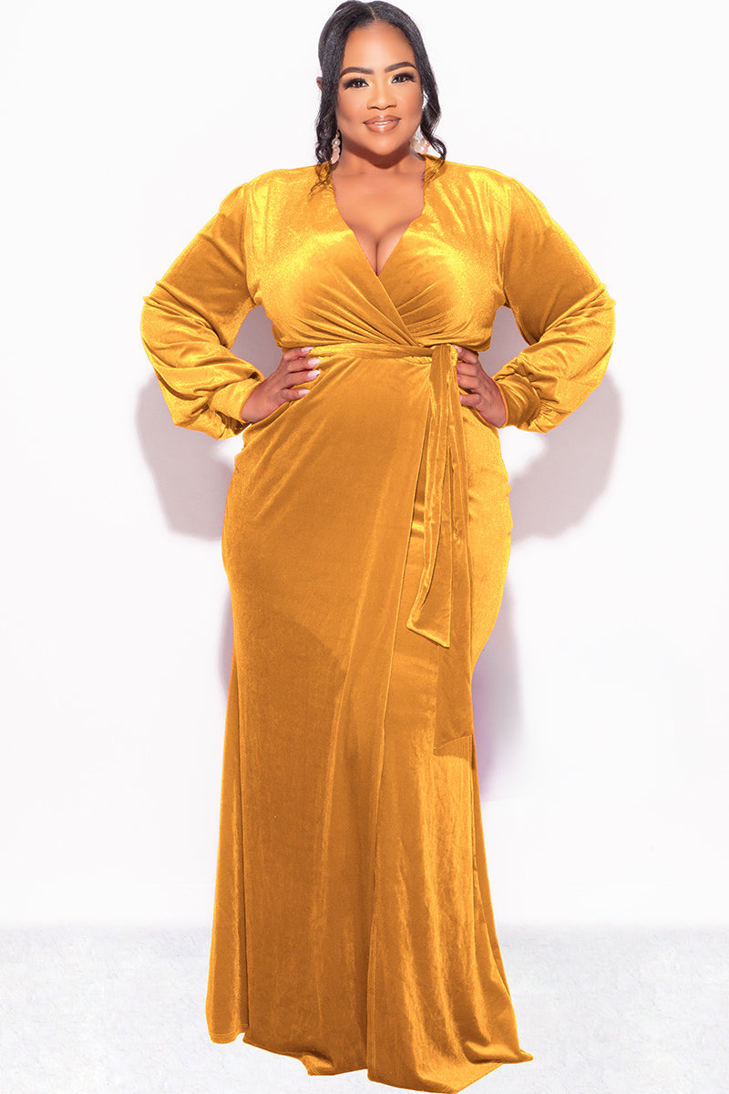 Valentina Velvet Wrap Maxi Dress Red 1