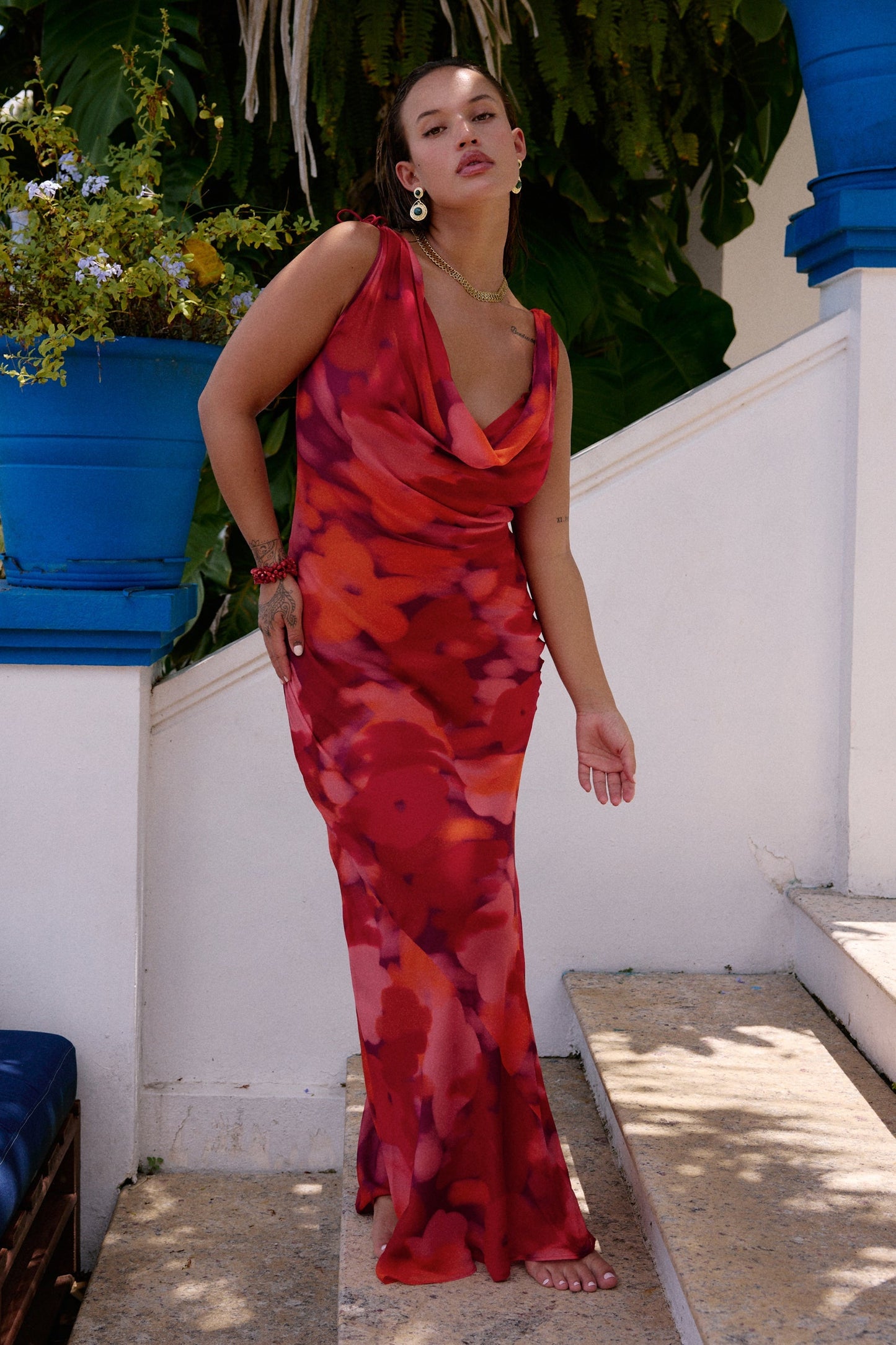 Andressa Floral Midi Dress Floresta 4