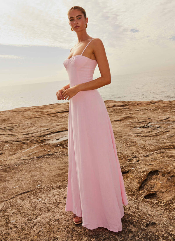 Angelina Linen Maxi Dress
