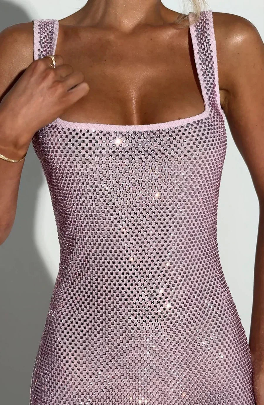 Sandra Sequin Mini Dress Pink 9