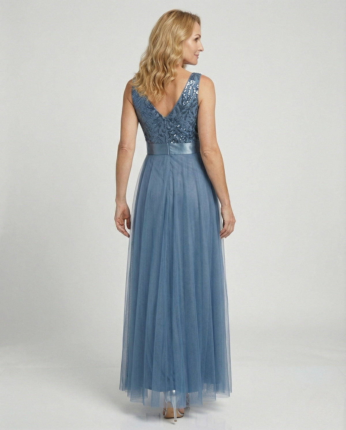 Evangeline Tulle Maxi Dress Multi 2