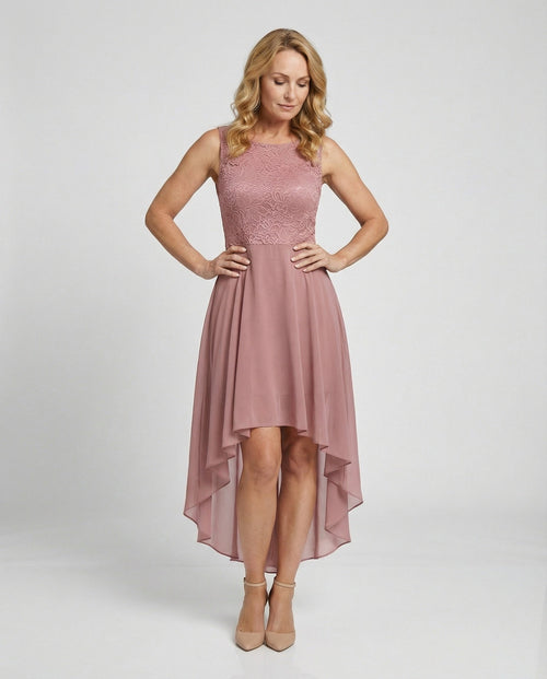 Celeste Chiffon Lace Maxi Dress Multi 1