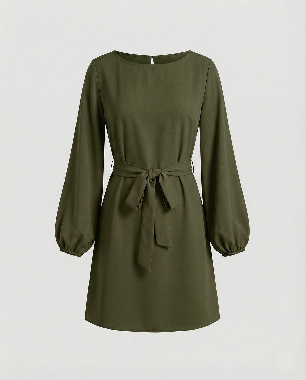 Margot A-Line Mini Dress with Belt Multi 9