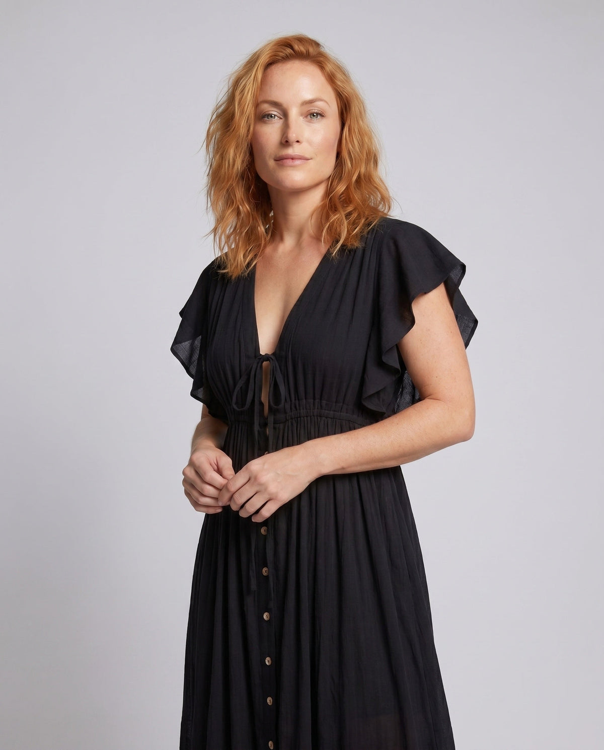 Valentina Ruched Maxi Dress Multi 9