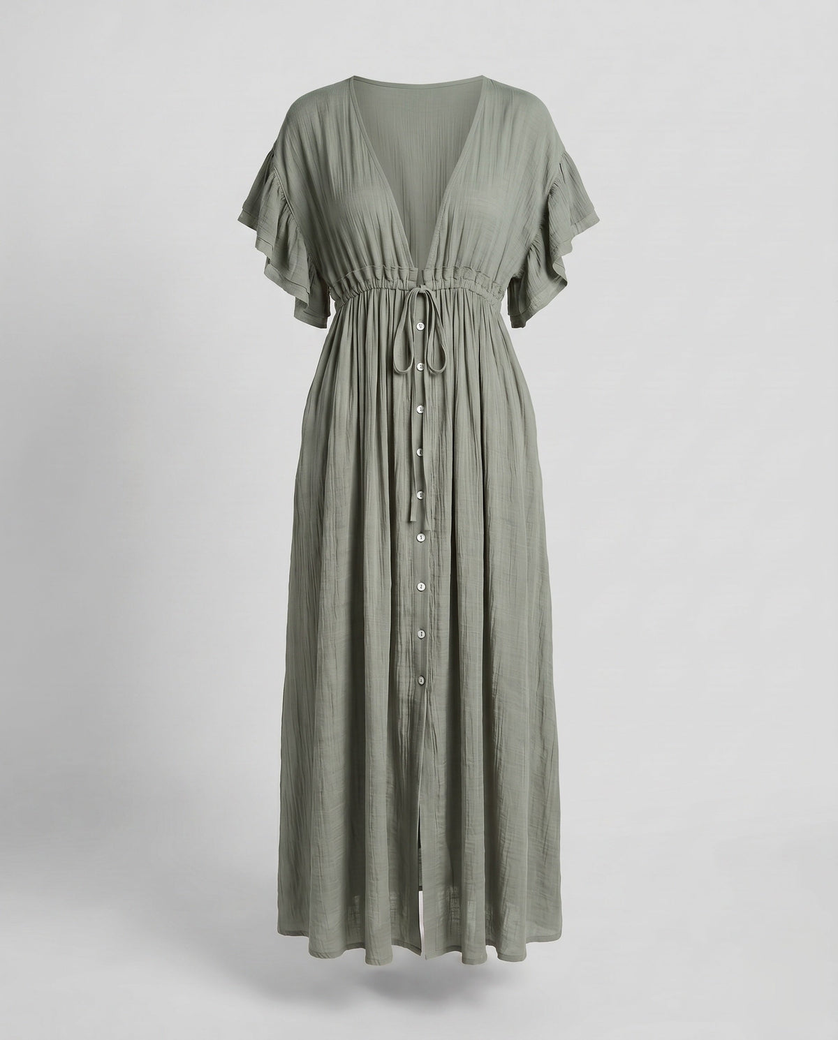 Valentina Ruched Maxi Dress Multi 16