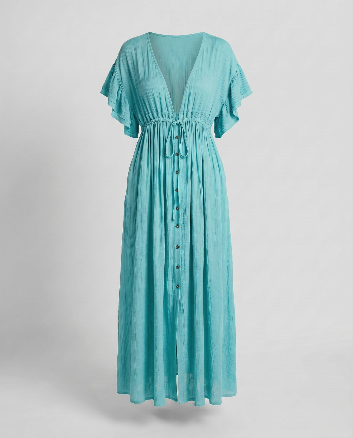 Valentina Ruched Maxi Dress Multi 14