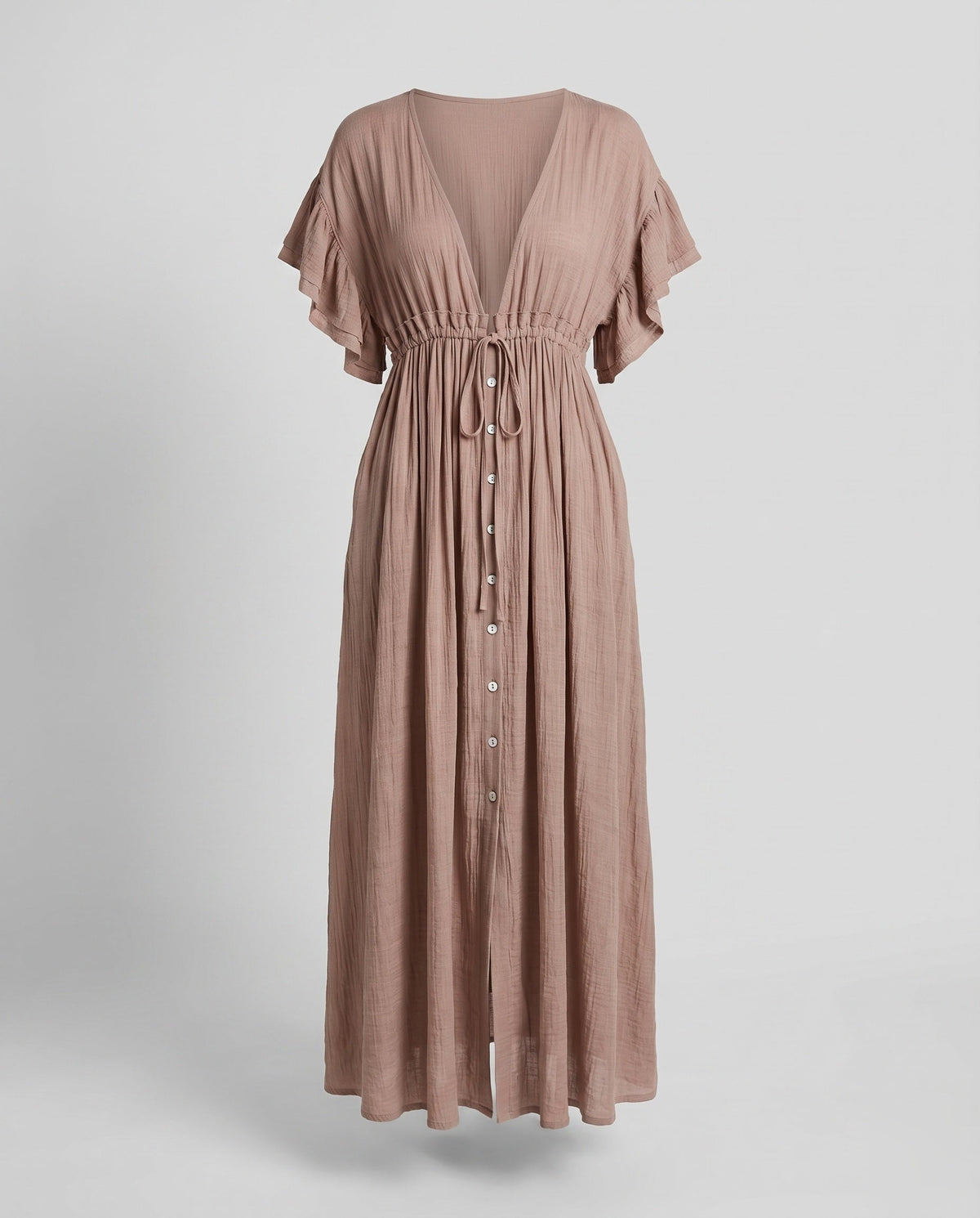 Valentina Ruched Maxi Dress Multi 12