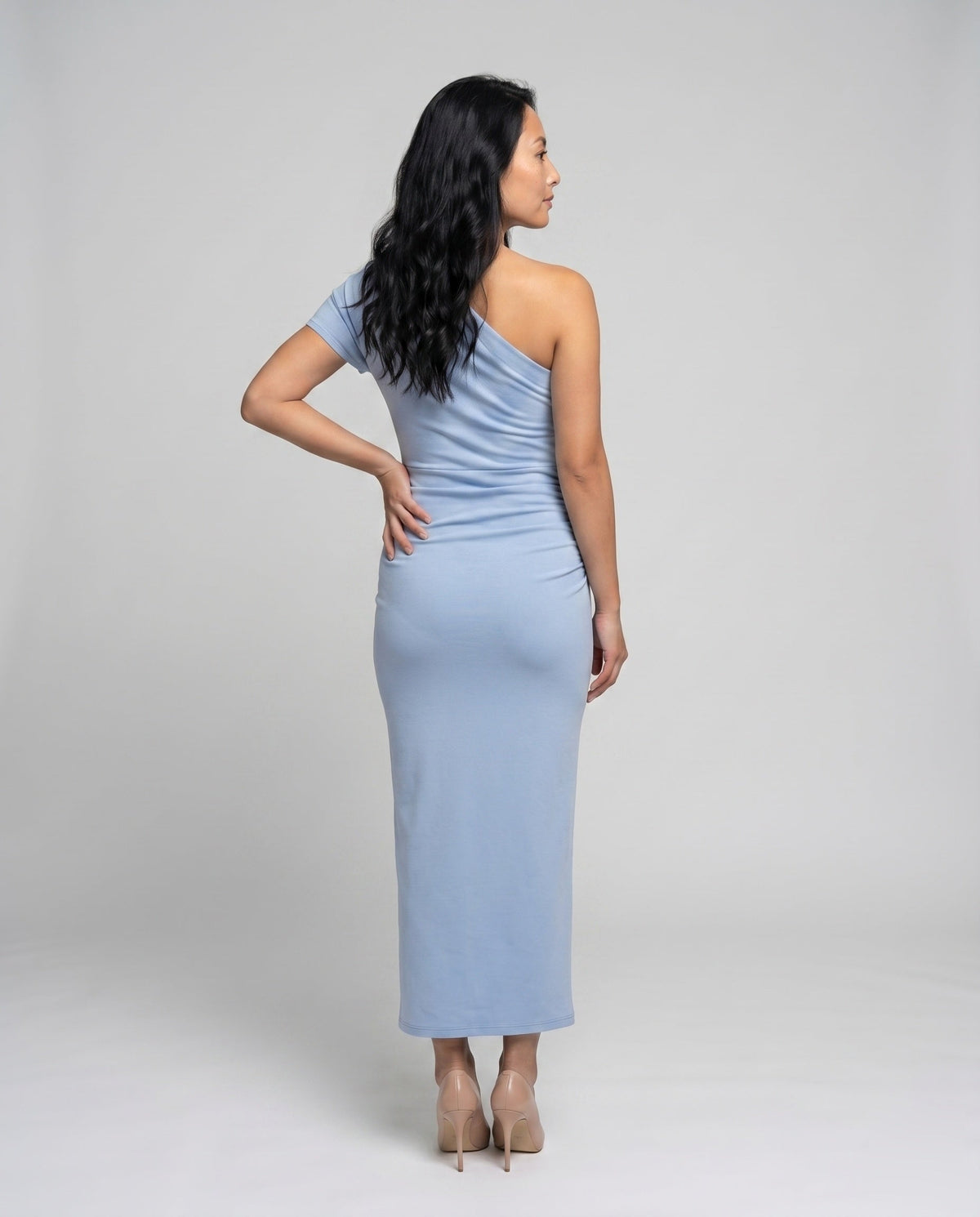 Matilde Off-Shoulder Draped Midi Dress Multi 9