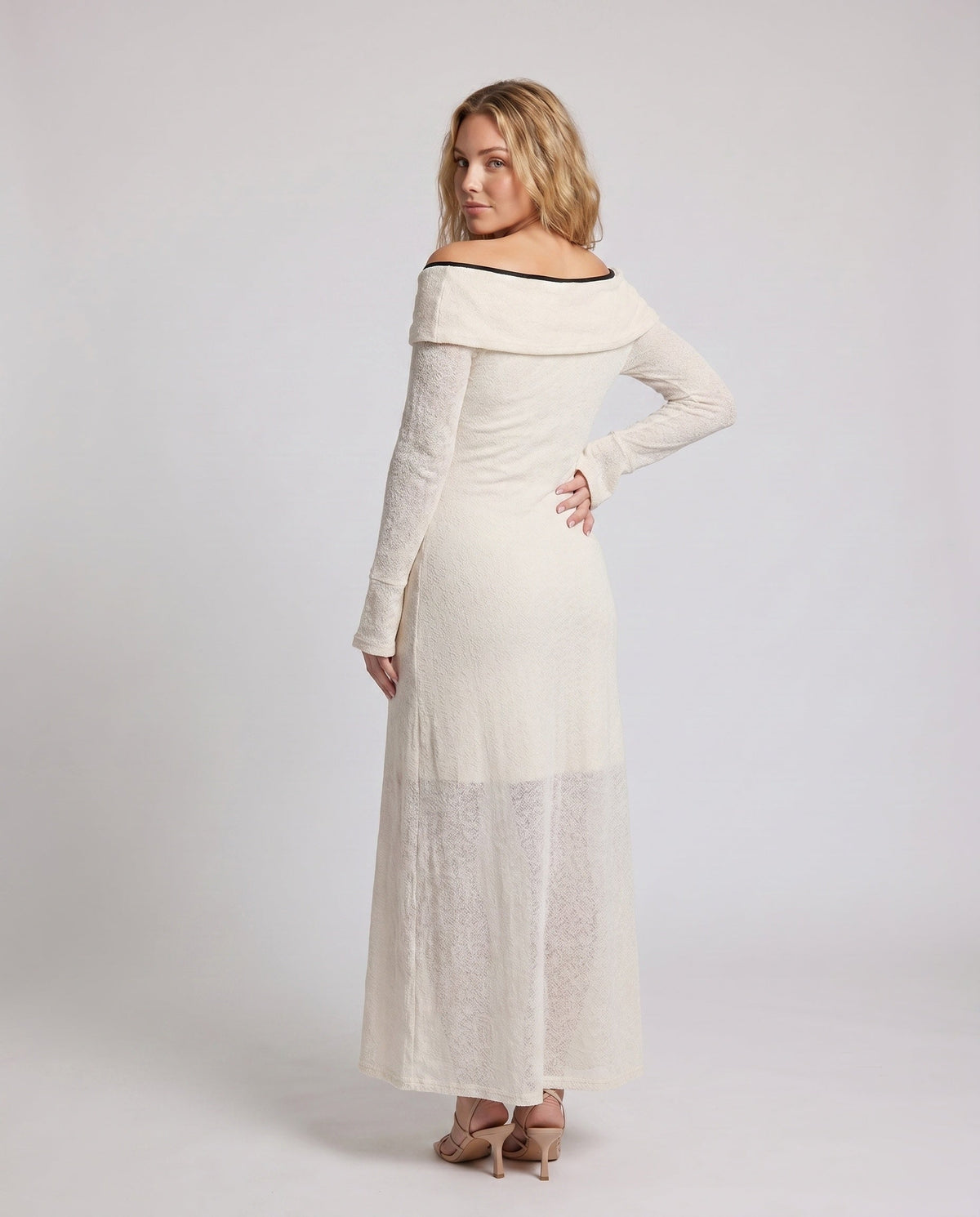 Celeste Off-Shoulder Ruched Maxi Dress Multi 25