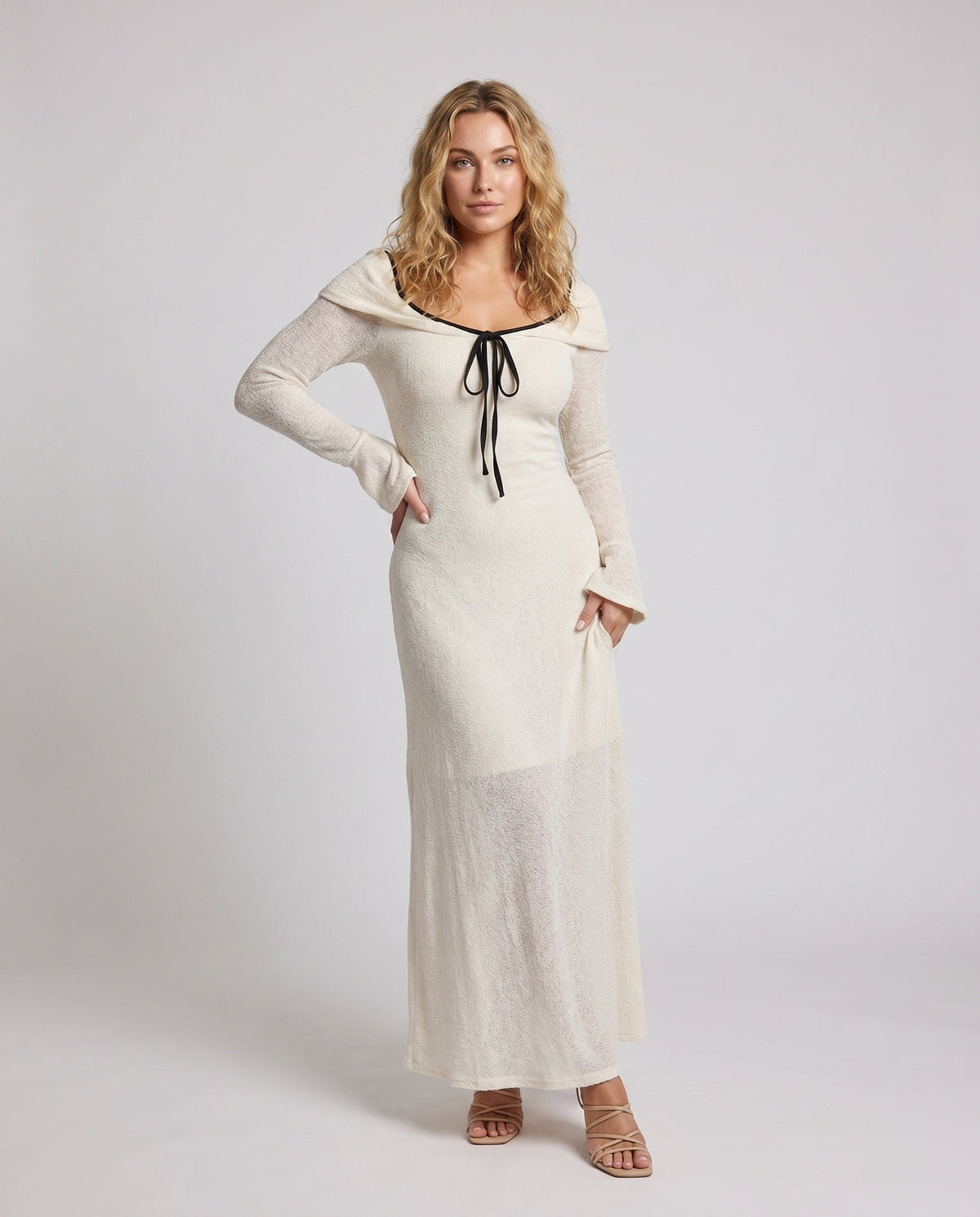Celeste Off-Shoulder Ruched Maxi Dress Multi 22