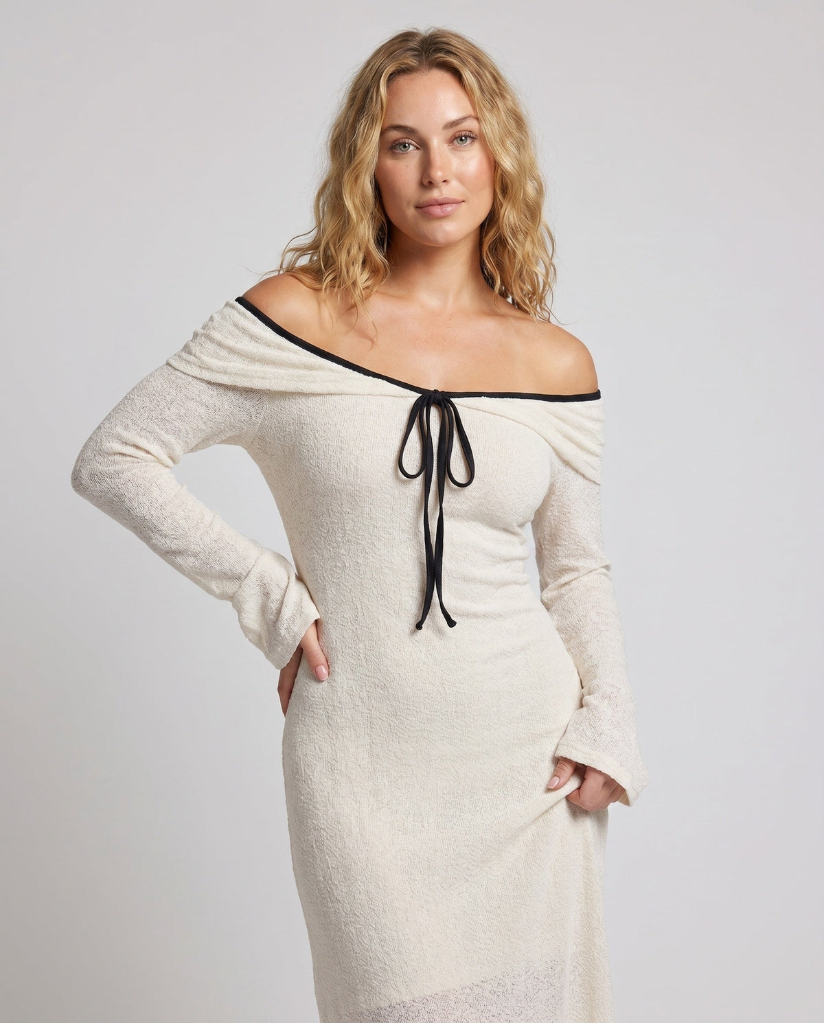 Celeste Off-Shoulder Ruched Maxi Dress Multi 23
