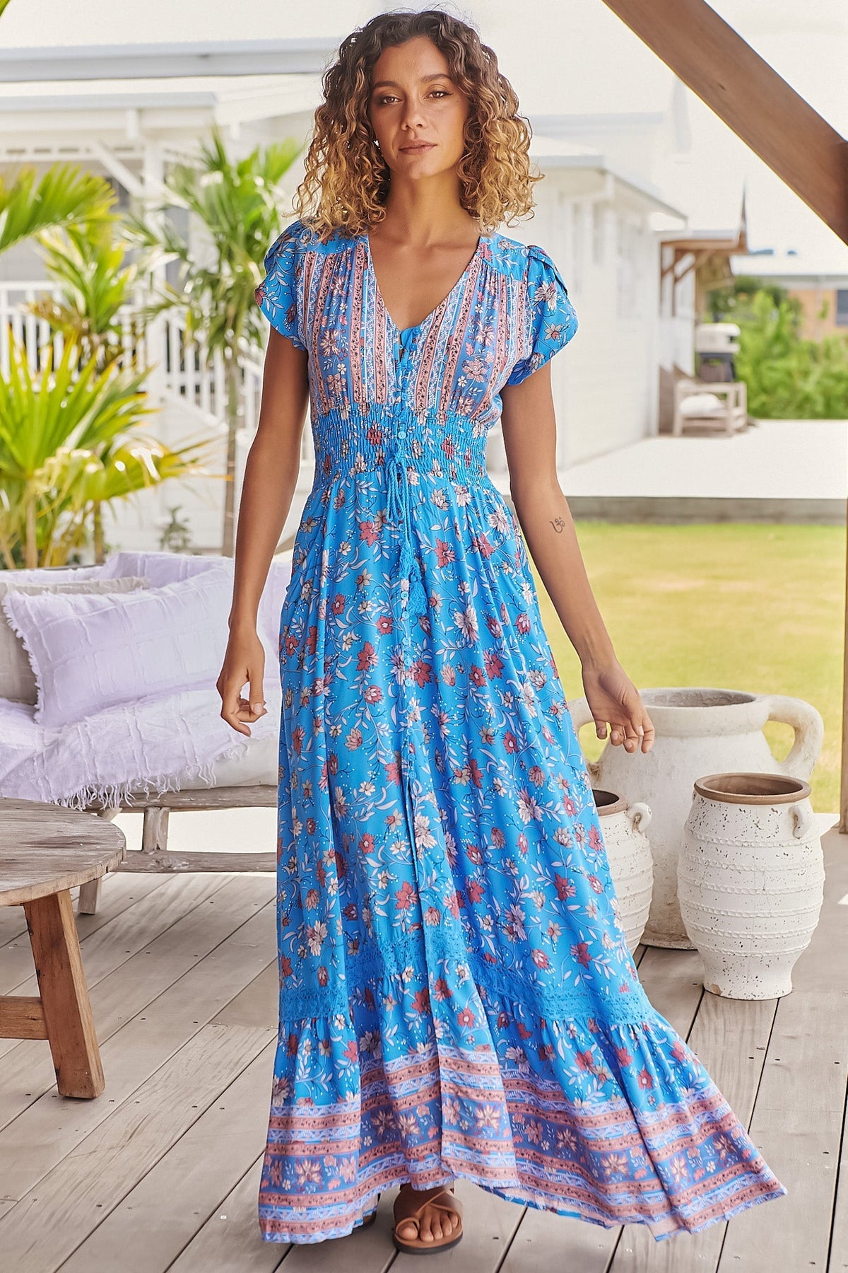Indiana Lace Maxi Dress Multi 23