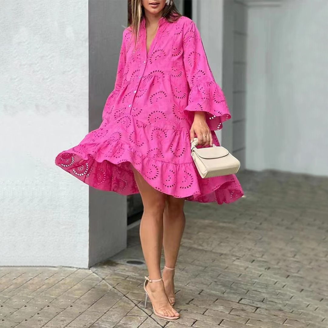 Chloé Linen Summer Dress Multi 4