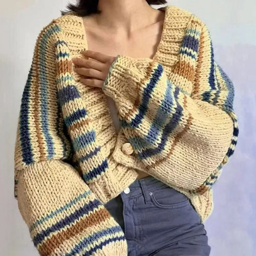 Iris Knit Cardigan Apricot 1